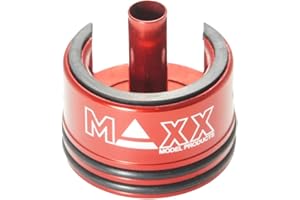 GoldenBall x Maxx Model Aluminum Double Airseal & Damper AEG Airsoft Cylinder Head - RED