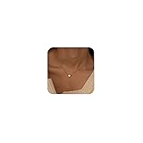 CAROVO Dainty Necklaces for Women 14k Gold Plated