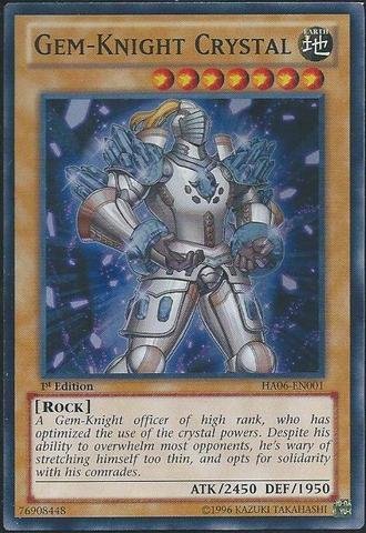Yu-Gi-Oh! - Gem-Knight Crystal (HA06-EN001) - Hidden Arsenal 6: Omega Xyz - 1st Edition - Super Rare