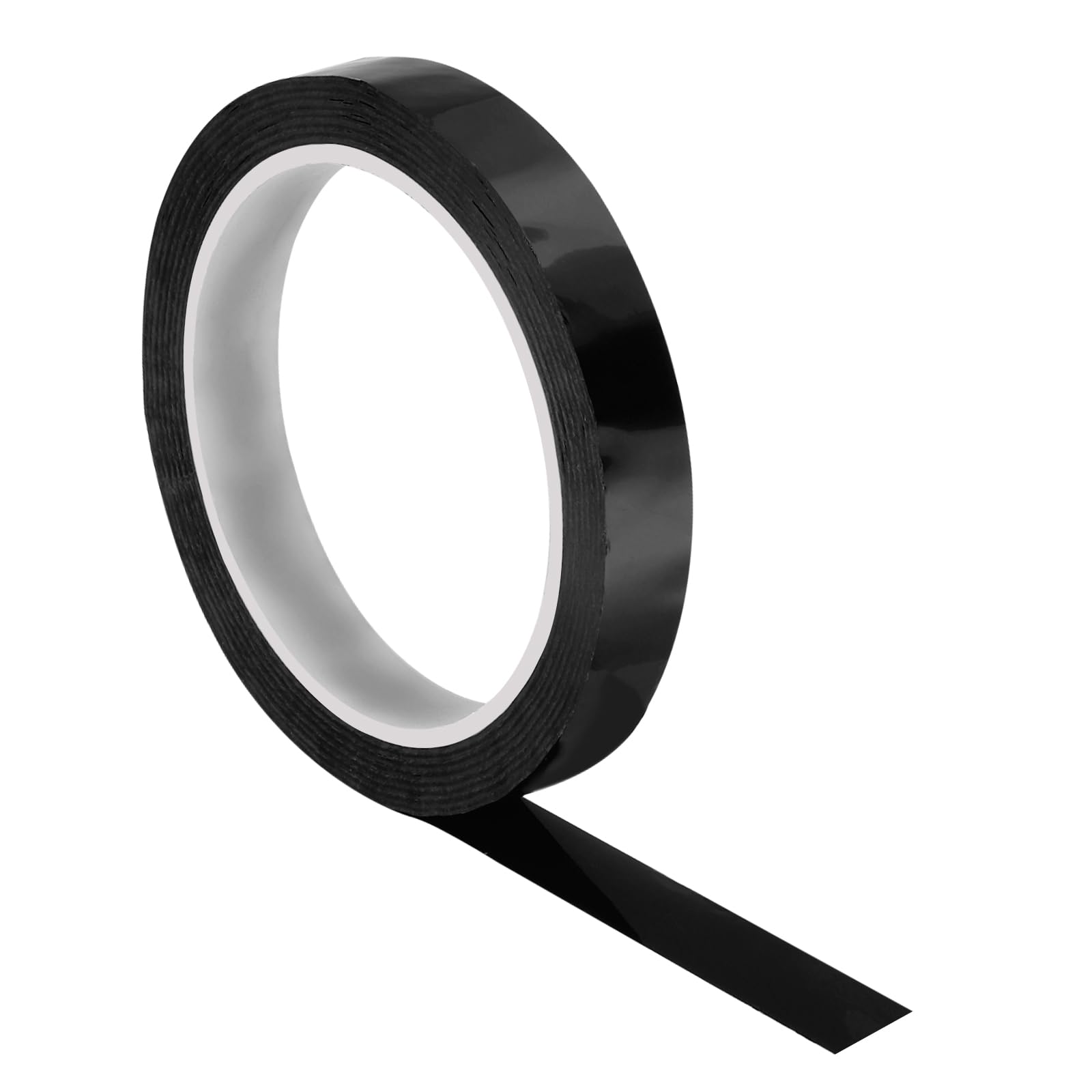 PATIKIL 55 Yards/50M Grip Finishing Tape, 0.6 Inch PU Racquet Finishing Tapes Racket Accessories Sticky Seal for Tennis Badminton, Black