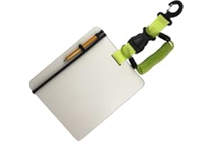 [Qcbuegof] Scuba Underwater Lighting Slate for Diving Communication Diving Wordpad with Clip and Pencil
