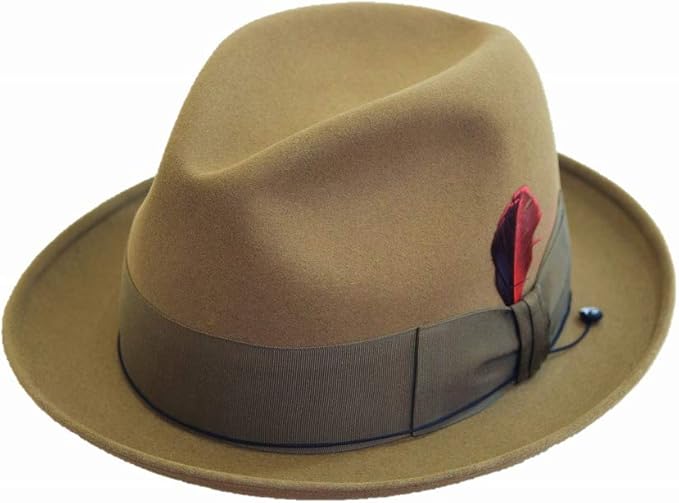 Amazon ノックス Knox チロル 中折 ハット 帽子 メンズ ハット Ku355 ベージュ フジハット 高級ファー 兎毛100 ネット通販 秋冬 ハット 通販