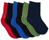 N'Ice Caps Big And Little Boys High Ankle Fashion Cotton/Spandex Socks 6PR Pack