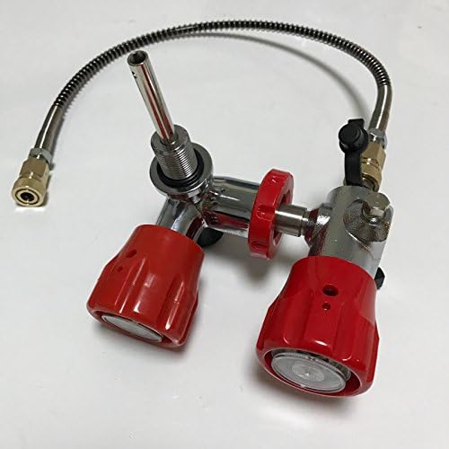 IORMAN Original Carbon Fiber Air Tank Valve Gauge &amp; Bleed Valve &amp; Fill Station