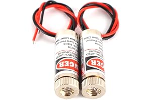 BEITESI Red line laser module Industrial Laser Group Module adjustable focal length (cross-2packs)