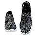Alexis Leroy Spring Summer Women Court Fabric Athletic Moccasin Shoes (Black,39 M EU/8-8.5 B(M) US)