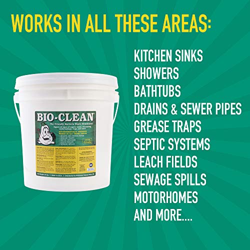 BioClean Drain Septic Bacteria (25lb Bulk) Cleans Drains Septic Tanks