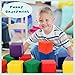 Costzon Soft Blocks, Toddler Foam Block Playset for Safe Active Play and Building, Indoor Climbers Stacking Play Set Learning Toys for Toddlers, Baby, Kids and Preschooler (5.5-Inch, 12-Piece)