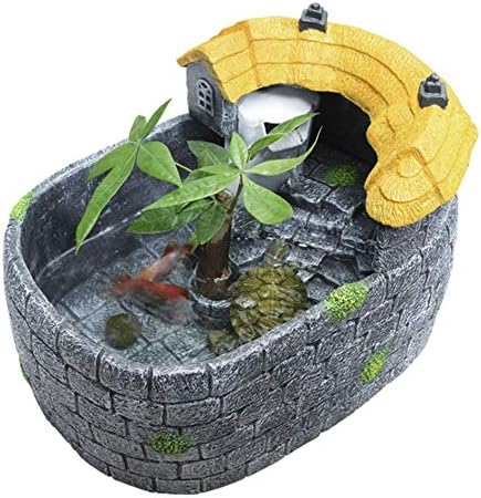水槽セット カメ飼育セット 飼育ケース 爬虫類 観賞魚 飼育 インテリア 岩 トンネル 隠れ家 空洞