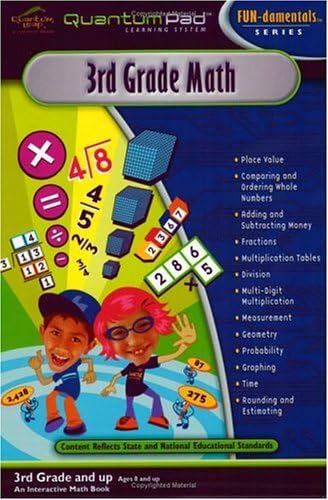 Quantum Pad Learning System: Third Grade Math Interactive Book and Cartridge