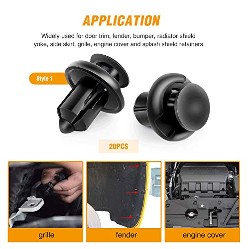 5 GOOACC+Retainer+Plastic+Fasteners+Chrysler