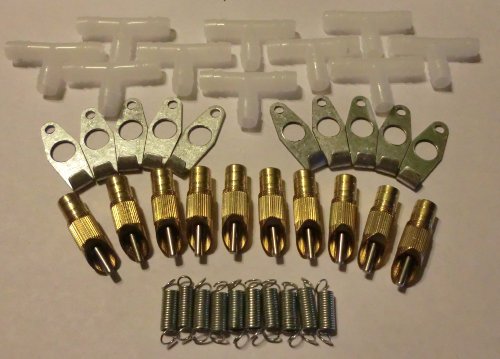 10 Pack Brass Rabbit water nipple Gravity feed waterer