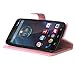 DROID Turbo Case, Motorola Droid Turbo Wallet Case, TOMYOU Flip PU Leather with [3 Card Slots] [kickstand] Soft TPU Rubber Silicone Cover for Motorola Moto Droid Turbo XT1254 Pink