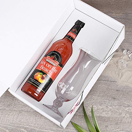 Herz & Heim® Cocktail Geschenkset mit Sex on the Beach und graviertem Cocktailglas in Geschenkverpackung – Bild 4