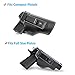 Lirisy Leather IWB Holster | Inside The Waistband Concealed Carry Gun Holster for Glock 17 19 22 23 32 33 / S&W M&P Shield / Springfield XD XDS and Similar Handgun Pistols