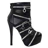 Show Story Chic Sassy Black Pull-On Vogue Latest Stylish Pumps,LF80845BK40,9US,Black