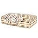 Fawziya Evening Clutch Rhinestone Crown Medium Novelty Purses For Women Formal-AB Gold