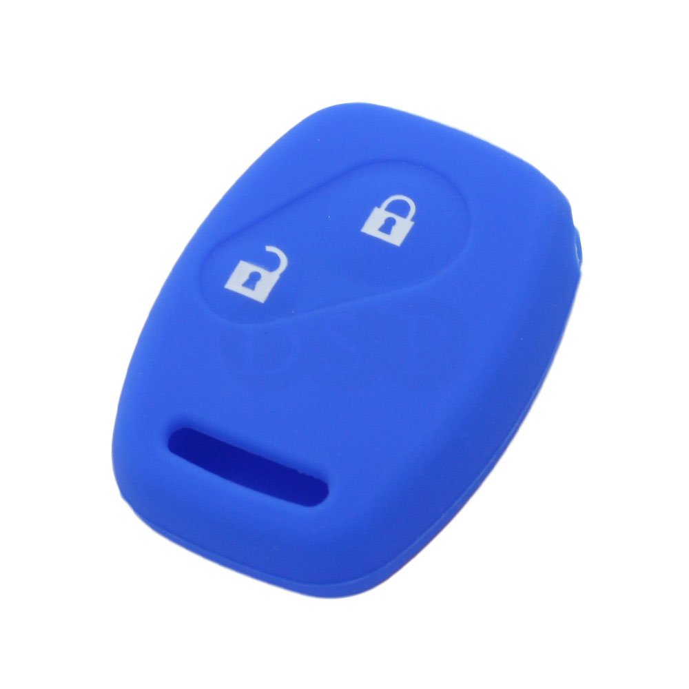 BROVACS Silicone Cover Protector Case Holder Skin Jacket Compatible with HONDA 2 Button Remote Key Fob CV9200 Deep Blue