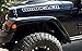 Jeep WRANGLER Hood Outline Stickers Vinyl Decals JK TJ YJ CJ PAIR (Matte Black)