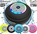 Guppy Water Resistant Bluetooth LED Shower Speaker - FM Radio TF Card Reader, 2016 Model Kid-friendly, Built-in Control Buttons, Speakerphone, Powerful Suction Cup for Indoor/Outdoor Use (Black)