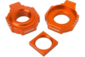 Tusk Racing Axle Blocks Orange Compatible with KTM 300 XC-W 2024-2025/250 SX-F 2023-2025/350 SX-F 2023-2025