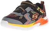 Skechers Kids Erupters II Light Up Sneaker (Toddler), Black/Charcoal/Orange, 9 M US Toddler