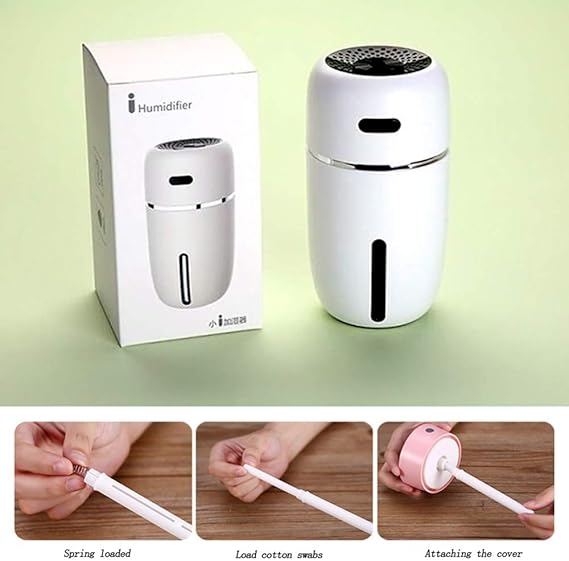 Yzmkd Ultraschall Luftbefeuchter Mit Kuhlem Nebel 200 Ml Luftbefeuchter Top Fill Luftreiniger Usb Power Wiederaufladbarer Luftbefeuchter Mit Nachtlichtmodus Fur Zuhause Schlafzimmer Buro White Amazon De Kuche Haushalt