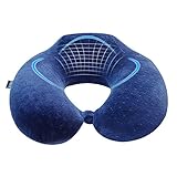 MOCREOTravel Bliss Memory Foam Neck Pillow - Premium Neck Support Pillow for Comfort Rest. Lightweight Neck Rest Pillow for Airplane