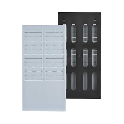 Amazon Com Doyo Time Card Rack Wall Mount Holder 24 Pocket Slot