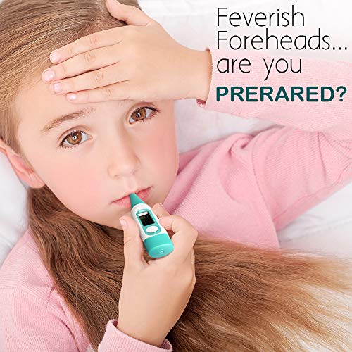 JUNING Digital Medical Thermometer - Oral, Rectal and Axillary Thermometer Temperature Fast Reading Easy and Accurate Oral Thermometer for Baby, Children and Adults with Fever Indicator - Thumbnail 5