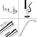 MSTJRY Commercial Sink Faucet with Pre-Rinse Sprayer Brass Constructed 8 Inch Center Wall Mount Kitchen Faucets with 12