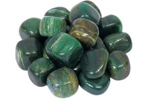SUBSH Green Aventurine Hesling Stones - Rocks Polished - Recover Gemstone - Tumbled Stones - Chakra Set - Crystal Gifts for Men - Crystal Stones in Bulk - Meditation Gifts for Women