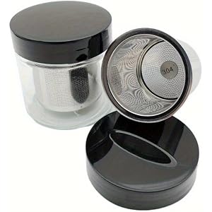 1Pc Jewelry Cleaning Jar Metal Sieve Glass Cleaning Cup Easy to Carry Jewelry Safe Container for Small Stones Earring Watch P