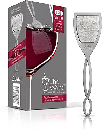 PureWine Wine Wands Purifier, 8 Wine Filters Remover Histamines Sulfite - May Reduce and Alleviate Wine Allergies & Sensitivities - Restores Taste, Perfect Wine Pour, Gifting, Holiday