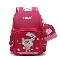 Kids School Backpack for Children Elementary School Bags Girls Boys Bookbags Lovely Bear with Coin Purse