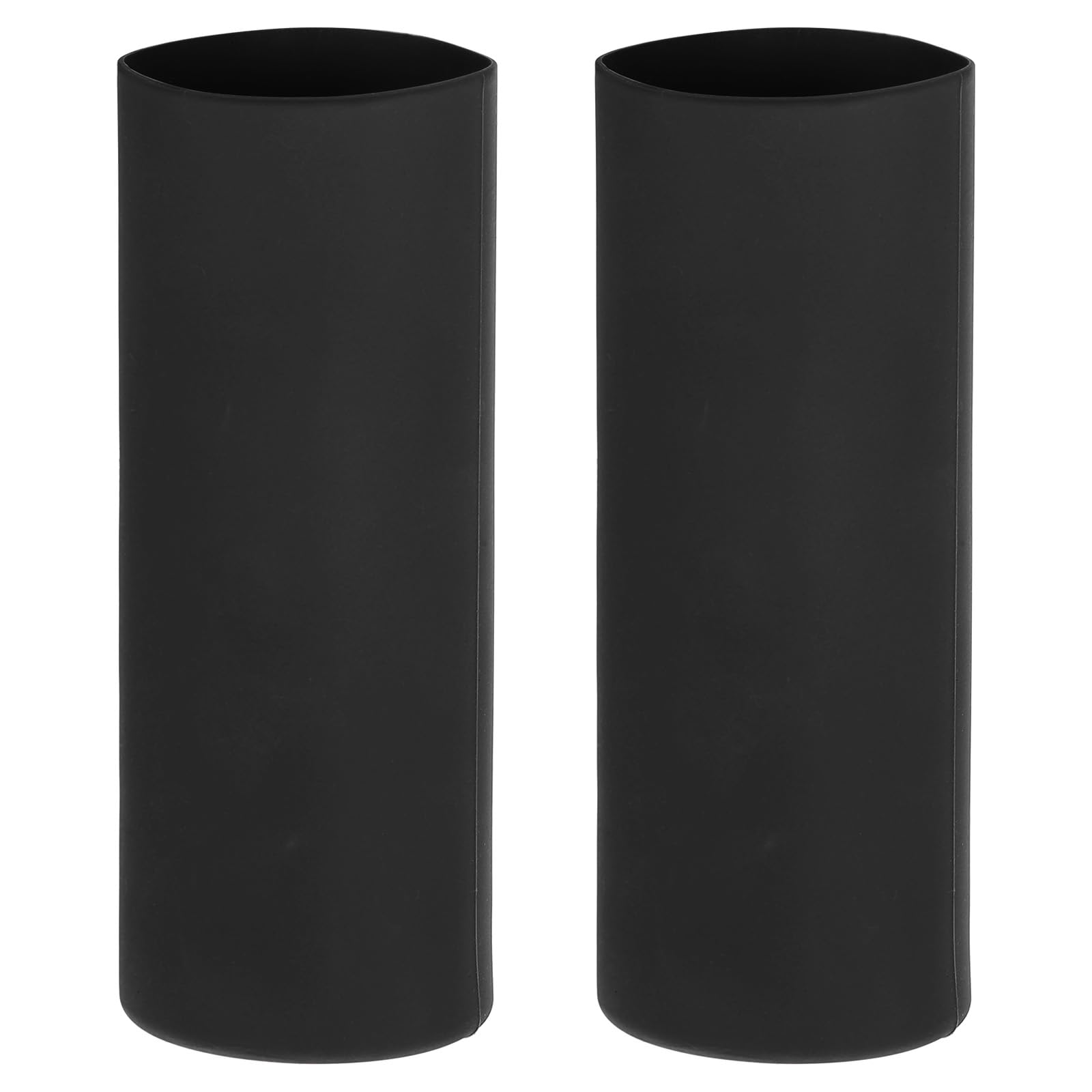PATIKIL Silicone Sublimation Tumblers Sleeve, 2 Pcs Heat Resistant Seamless Tumblers Wrap for 20 Oz Skinny Sublimation Blank Cups, Black