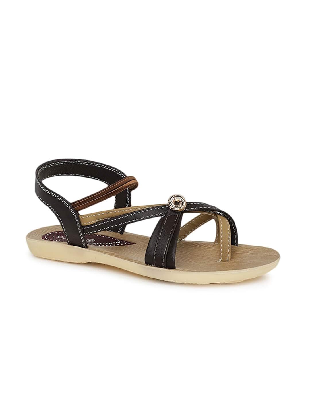 PARAGON Women's Brown Outdoor Sandals7 UK (39.5 EU) (PU77005LBrown