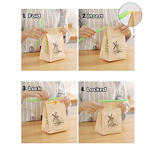 [30PCS] Bag Sealer Sealing Clips Sticks Chips, Muti Length Eco