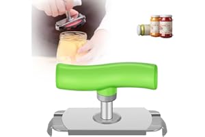 COLODAY Effortless Arthritis Jar Opener, 2024 Upgraded Easy Open Adjustable Grip Jar Opener, Stainless Steel Can Opener Bottle Tin Cap for Seniors Quick Opening Tool for Cooking Everyday Use (Green, One Size)