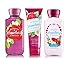 Bath & Body Works Bourbon Strawberry & Vanilla Combo Gift Set Body Lotion - Body Cream & Shower Gel - Full Size Lot of 3
