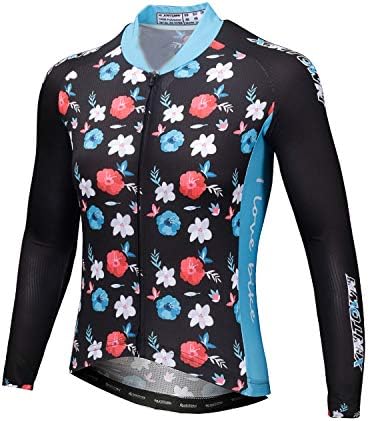 Fleece Cycling Jersey Women Long Sleeve Thermal Soft Shell Bike Jersey Women Winter Biking Jacket