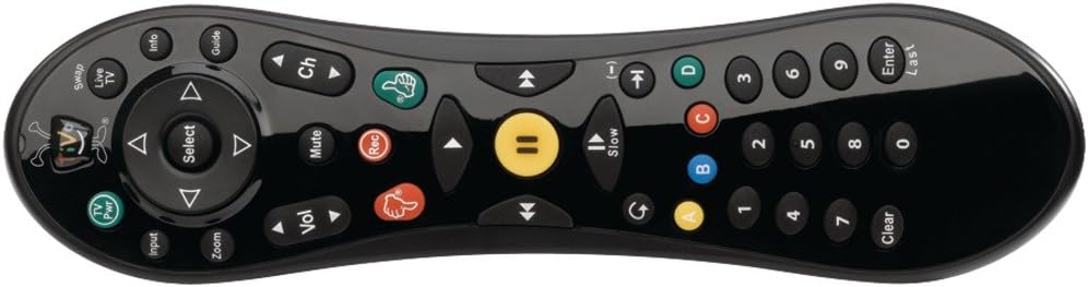 TiVo C00221 RF Wireless Press Buttons Black Remote Control - Remote Control (DVR, RF Wireless, Press Buttons, Black)