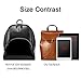 Zicac Women's Leather Backpack Casual Daypack (Brown)