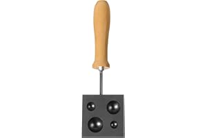 VILLCASE Graphite Mold for Glass Blowing Casting Ingot Mold for Lamp Working Accurate Dimensions for Reliable Production for DIY Projects and Lighting Designs