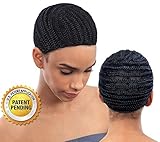Shake-N-Go Protectif Style Braided Cap Made For Crochet Braids & Weaves - Black