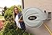 POWER Retractable Hose Reel 75 ft + 6 ft x 1/2” - Brass Fittings, Super Heavy Duty, 3 Layer Hybrid Hose, Slow Return System, Patented Nozzle Protector - Wall Mounted Water Hose Reel