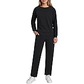Weintee Women's Petite Sweatsuits Cotton Jogging Suits Travel Sets