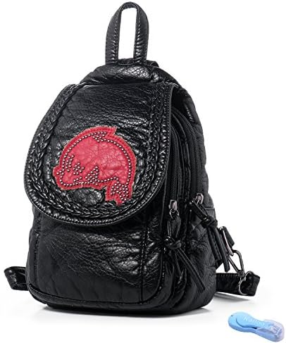 Small Mini Backpack for Women Soft Synthetic Leather Convertible Shoulder Chest Bag Hold iPad Mini Girls Casual Crossbody Sling Purse Cute School Day Pack Tear Drop Cats Katloo