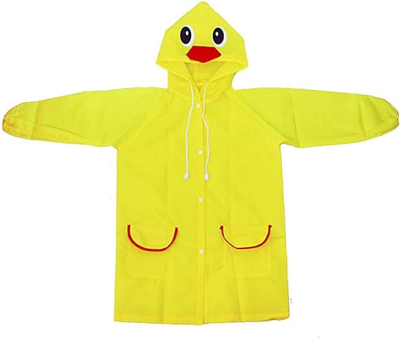 Amazon Yolaird キッズ レインコート 可愛い 動物柄 通学 通園 小学生 カッパ 男の子 女の子 レインウエア 子供 レイン ポンチョ ランドセル対応 雨具 雨合羽 幼児 ポンチョ 防風 防水 Eva 男女兼用 携帯便利 両手自由 自転車 梅雨対策 02イエロー 90 130