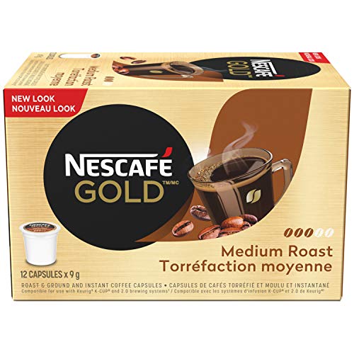 Nescafe Gold Rich Smooth Keurig Kcup Coffee Pods Crafted with